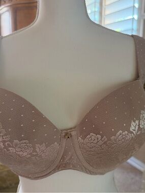 Soma Lace Underwire Bra in Dusty Rose